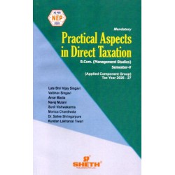 Practical Aspects In Direct Taxation TYBMS Sem 5 Sheth